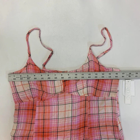 Abound Nordstrom Women's Plaid Spaghetti Strap Lightweight Mini Dress Size M NWT - Picture 11 of 12